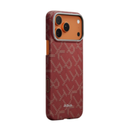 Pitaka Ultra Slim MagSafe iPhone 17 Pro hoesje gold red