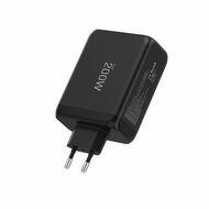 TechProtection GaN 4 poort 200 watt USB-C oplader zwart