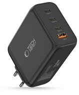 TechProtection GaN 4 poort 240 watt USB-C oplader zwart