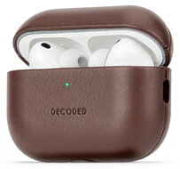 Decoded leren AirPods Pro 3 hoesje bruin