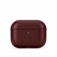 Decoded leren AirPods Pro 3 hoesje dark ruby