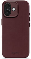 Decoded Leather backcover iPhone 17 hoesje dark ruby