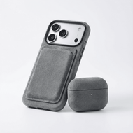 Alcanside Alcantara&nbsp;AirPods Pro 3 hoesje nardo grijs