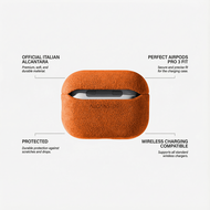 Alcanside Alcantara&nbsp;AirPods Pro 3 hoesje oranje