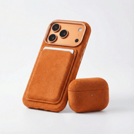 Alcanside Alcantara&nbsp;AirPods Pro 3 hoesje oranje