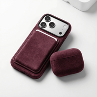 Alcanside Alcantara&nbsp;AirPods Pro 3 hoesje rood