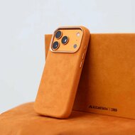 Alcanside Alcantara iPhone 17 Pro hoesje oranje