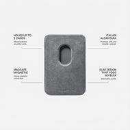 Alcanside Alcantara MagSafe Wallet kaarthouder nardo grijs