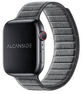Alcanside Alcantara Apple Watch 49 / 46 / 45 mm bandje nardo grijs