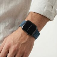 Alcanside Alcantara Apple Watch 49 / 46 / 45 mm bandje ocean blauwAlcanside Alcantara Apple Watch 49 / 46 / 45 mm bandje ocean 