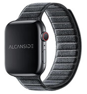 Alcanside Alcantara Apple Watch 49 / 46 / 45 mm bandje space grijs
