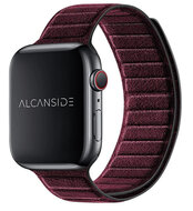 Alcanside Alcantara Apple Watch 49 / 46 / 45 mm bandje rood
