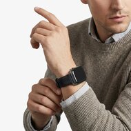 Alcanside Alcantara Buckle Apple Watch 49 / 46 / 45 mm bandje space grijs