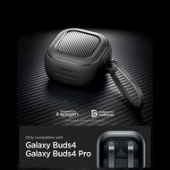 Spigen Rugged Armor Galaxy Buds 4 Pro / Galaxy Buds 4 hoesje zwart