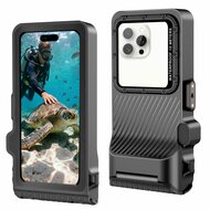 TechProtection IPX8 Pro universeel waterdicht duik hoesje zwart