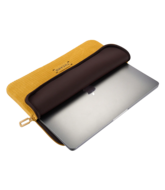 Tucano Velluto MacBook 13 inch sleeve geel
