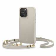 Spigen Cyrill Classic MagSafe iPhone 15 Pro Max hoesje met draagkoord cream