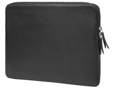 TRUNK Leather MacBook Pro 16 inch sleeve zwart