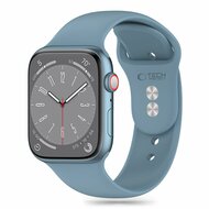 TechProtection sport siliconen Apple Watch 49&nbsp;/ 46 / 45 mm bandje winter blauw