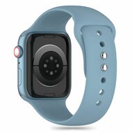 TechProtection sport siliconen Apple Watch 49&nbsp;/ 46 / 45 mm bandje winter blauw