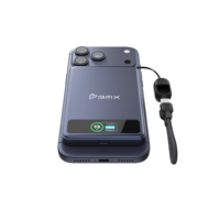 BMX SolidSafe 5 K MagSafe solid-state powerbank 5000 mAh blauw