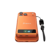 BMX SolidSafe 10 K MagSafe solid-state powerbank 10000 mAh oranje