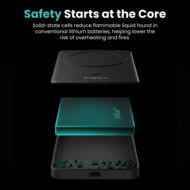 BMX SolidSafe 10 K MagSafe solid-state powerbank 10000 mAh zilver