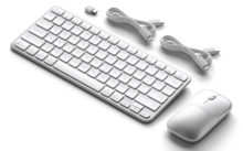 Satechi Slim CEX1 draadloze toetsenbord en muis combo zilver