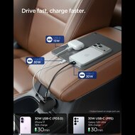 Spigen EV603BT auto oplader 60 watt met uittrekbare USB-C kabel