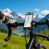 TechProtection V5 aluminium&nbsp;universele stevige fietshouder op stuur of stuurpen