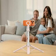 TechProtection View MagSafe Bluetooth Selfie Stick Tripod roze