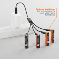 Cygnett AA USB-C oplaadbare batterijen 4 pack