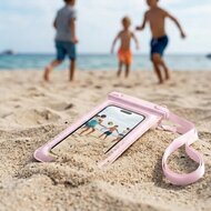 TechProtection universele waterdichte drijvende floating hoesje roze