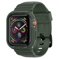 Spigen Rugged Armor Pro Apple Watch 45 / 44 mm bandje Groen