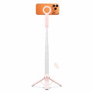 TechProtection Snap MagSafe Bluetooth Selfie Stick Tripod roze