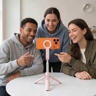 TechProtection Snap MagSafe Bluetooth Selfie Stick Tripod roze
