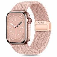 TechProtection Nylon Plus Apple Watch 49 / 46 / 45 / 44 mm bandje roze