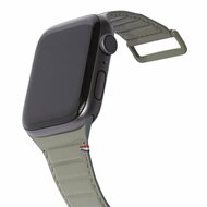 Decoded Traction Leather Apple Watch 42 / 41 / 40 mm bandje groen