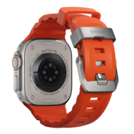 Nomad Rocky Point Apple Watch 49 / 46 /&nbsp;45 mm bandje magma / zilver