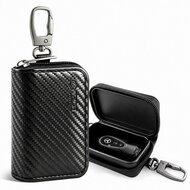 TechProtection autosleutel keyless RFID signal blocker met clip carbon