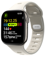 Nomad Tempo FKM Apple Watch 46 /&nbsp;45 mm bandje driftwood
