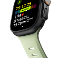 Nomad Tempo FKM Apple Watch Ultra 49 mm bandje seagrass