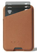 Mujjo leren MagSafe Card Wallet hoesje dark tan