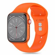 TechProtection sport siliconen Apple Watch 49 / 45 / 44 mm bandje storm oranje