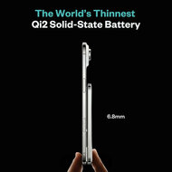 BMX SolidSafe Air 5 K solid-state MagSafe powerbank 5000 mAh zilver