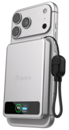 BMX SolidSafe 5 K MagSafe solid-state powerbank 5000 mAh zilver