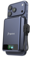 BMX SolidSafe 10 K MagSafe solid-state powerbank 10000 mAh blauw