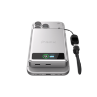 BMX SolidSafe 10 K MagSafe solid-state powerbank 10000 mAh zilver