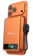 BMX SolidSafe 10 K MagSafe solid-state powerbank 10000 mAh oranje