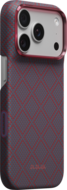 PITAKA Edge iPhone 18 Pro Max hoesje Argyle blauw / rood